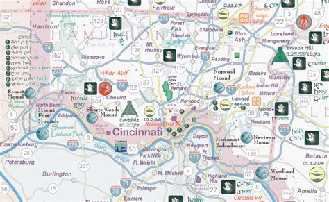 Hidden Ohio Map & Guide Hamilton County Map Preview