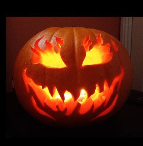 Fire Face pumpkin I carved 2012 Halloween Lanterns, Pumpkin Jack, Jack O Lantern, Pumpkin ...