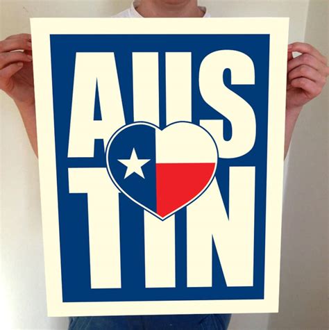 Austin Texas Austin Heart Austin Texas I Heart Austin - Etsy