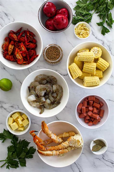 Seafood Boil Ingredients List - Oh So Foodie