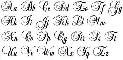 Calligraphy Alphabet : fancy calligraphy alphabet