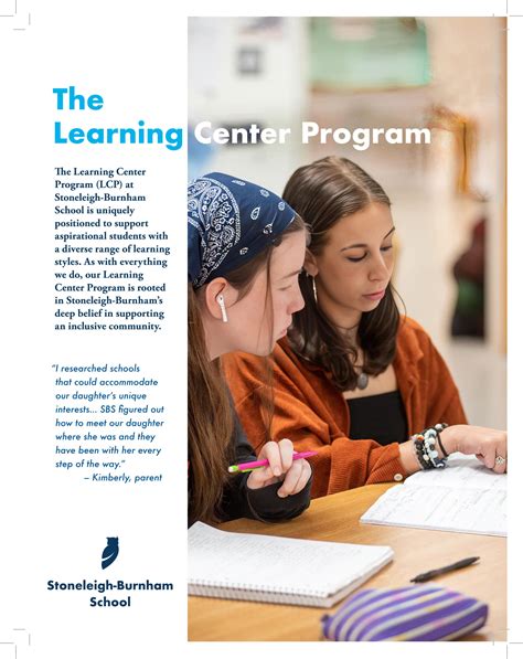 Learning Center Program - Academic Support at Stoneleigh-Burnham School ...