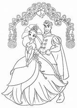 Coloring Pages  Prince Naveen And Princess Tiana Wedding In The Frog sketch template