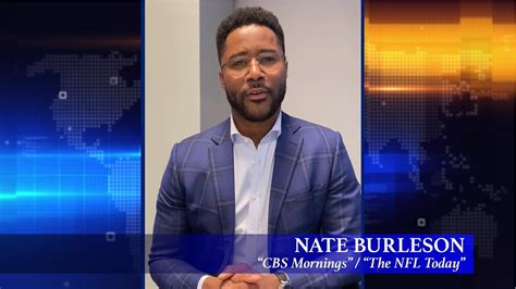 Nate Burleson Reads a Message of Thanks - Broadcasters Foundation of ...