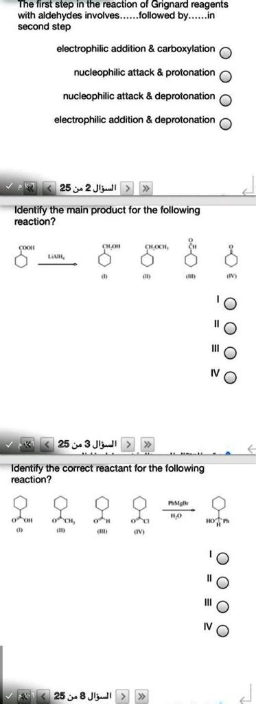 SOLVED: The first step in the reaction of Grignard reagents with ...