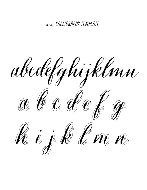 Lettering fonts, Calligraphy templates, Calligraphy