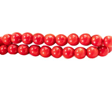 Red Coral Beads (8mm or 10mm) - Crystal Dreams World