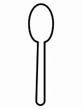 Spoon Emoji coloring Page  ColouringPages sketch template