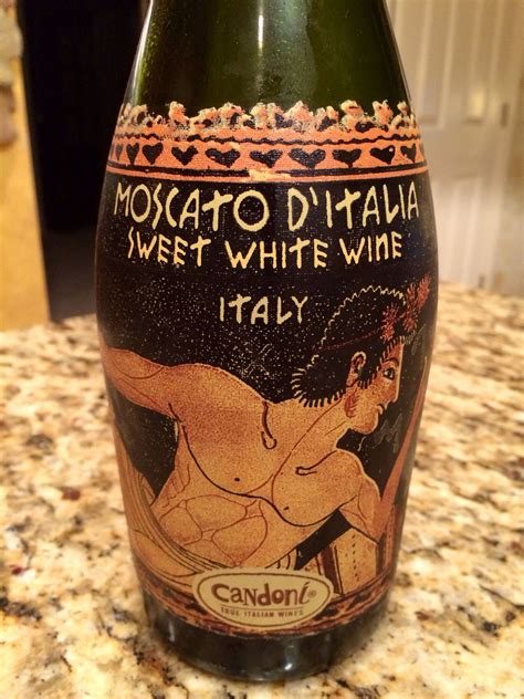 Candoni Moscato D'Italia sweet white sparkling wine. Made from Moscato ...