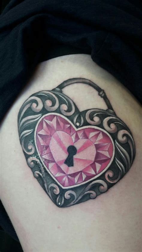 Padlock Tattoo by Petra Kucerova - Work in Progress