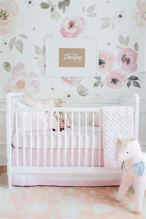 Inside A Perfectly Pink and Floral Baby Girl Nursery