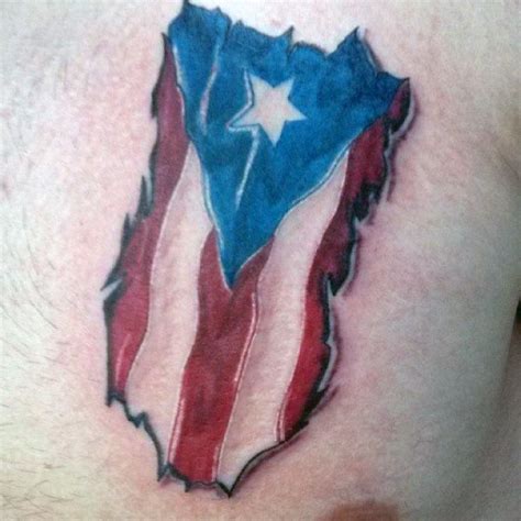 Puerto Rican Flag Tattoo Designs For Women