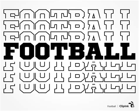 Football svg, Sport svg | svg, png, eps, dxf, pdf - ClipInk