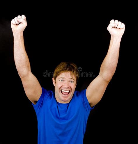 Young man cheering stock image. Image of body, lifestyle - 8169335