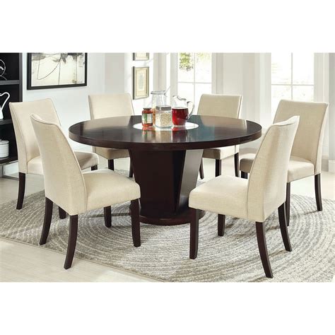 Round Dining Room Tables Sets : Artesia Round Dining Table By Acme ...