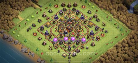 Best Anti 3 Stars Base TH10 with Link, Hybrid - Town Hall Level 10 Base Copy - (#203)