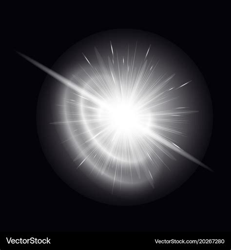 Bright star light effect Royalty Free Vector Image