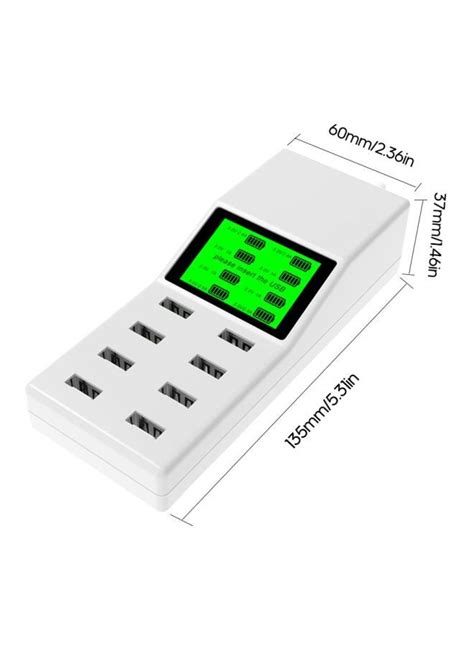 8-Port Digital USB Smart Charger White/Black - Welcome to Fasbazar.com Shop Online in UAE for ...