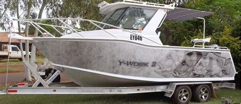 Fishing Boat Wraps and Signage - Custom Design and Installation Services