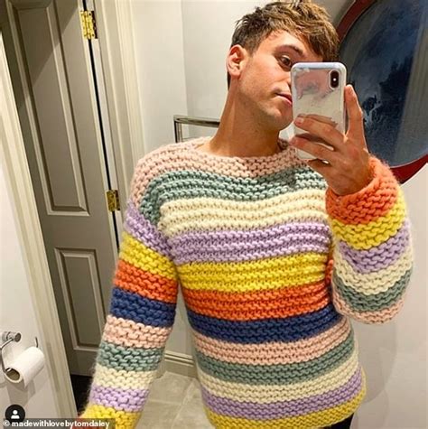 Tom Daley shows off his impressive knitting designs on new Instagram account | Daily Mail Online