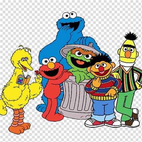 Bert Sesame Street, Elmo, Big Bird, Cookie Monster, Oscar The Grouch ...