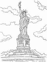 Statue Of Liberty Coloring Page Adults Pages sketch template