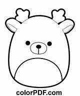 Squishmallows Reindeer Ruby – Coloring Pages And Books In PDF sketch template