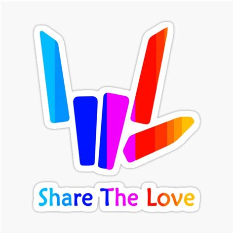 "Share The Love Merch For Kids And Youth Back Side" Sticker for Sale by ...