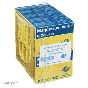 Magnesium Verla N Dragees fuer Magnesiummangel, magnesium deficiencies shipped from German ...