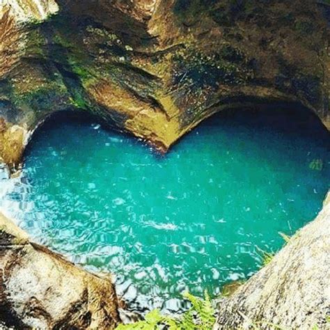 sea lagoon water heart nature coeur mer turquoise Animated GIF | Nature ...