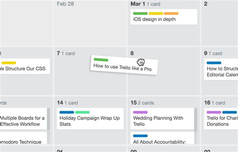 Trello Power-Up | Calendar Power-Up