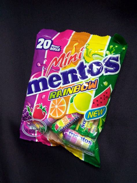 Mentos Rainbow Chewy Fruit Flavoured Mini Rolls Candy Packet 200g Candies sweets kids parties party