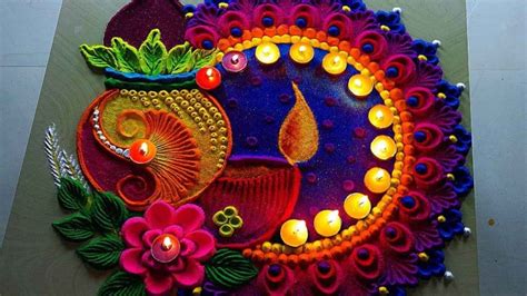 Diwali 2023 Rangoli Designs: Beautiful Deepavali Rangoli Patterns to Decorate your Homes ...