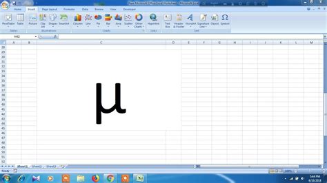 How to insert micro symbol in excel - YouTube