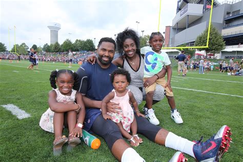 Jerod Mayo with his family at Gillette Stadium