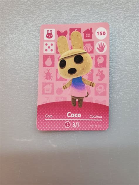 150 Coco Amiibo Card for Animal Crossing FAN made