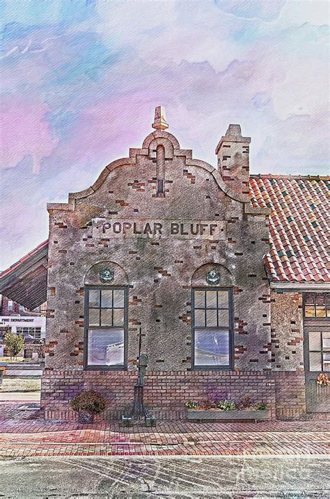 Historic Train Depot, Poplar Bluff, Mo. - Series 2-2 Photograph by Debbie Portwood | Fine Art ...