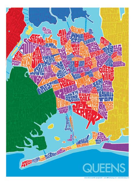 Queens Neighborhood Type Map - Etsy