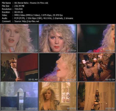 Stevie Nicks - Rooms On Fire - Download Music Video Clip from VOB Collection «Stevie Nicks ...