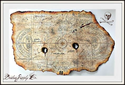 Large Goonies Treasure Map Print | Etsy