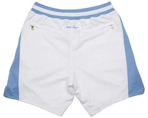 University of North Carolina White Basketball Shorts - Justdonshorts