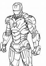 Iron Man Coloring Sheet  Page Hulkbuster Pencils sketch template