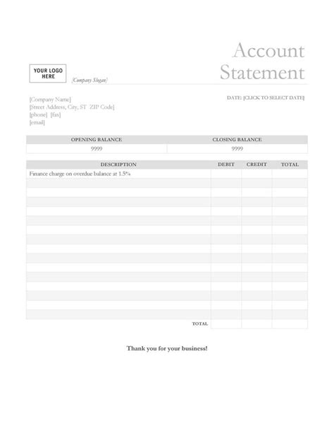 Download bank statement template 01 | Statement template, Credit card statement, Bank statement