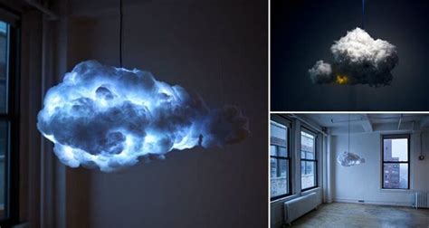 This "Cloud" Lamp Creates A Dramatic Thunderstorm In Your Living Room