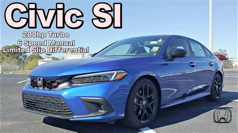 2023 Honda Civic Si:All Specs & Test Drive - YouTube