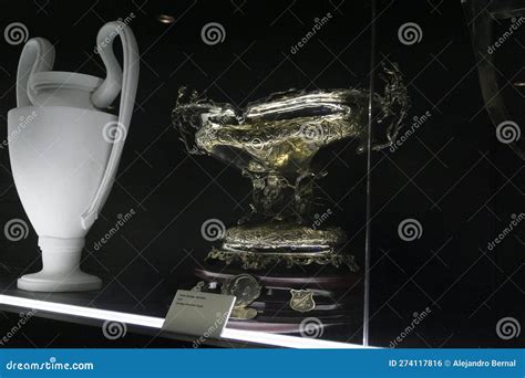 The Old Santiago Bernabeu Trophy Inside Real Madrid Football Club ...