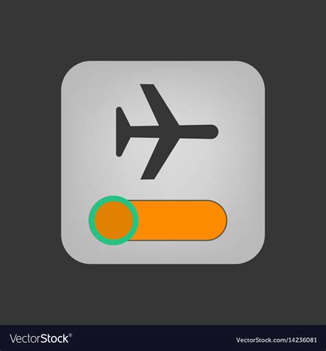 Airplane mode icon Royalty Free Vector Image - VectorStock