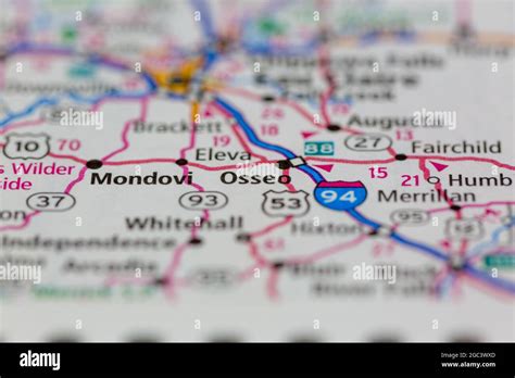 Map of osseo wisconsin hi-res stock photography and images - Alamy