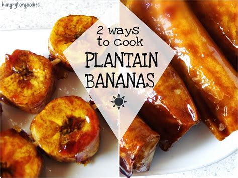 2 Ways to Cook Plantain Bananas | Bananaque & Caramel Banana Spring Rolls Recipes | Hungry for ...