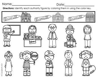 Rules and Authority Figures | Kindergarten worksheets, Authority ...